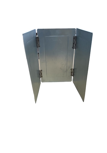 Mobilreyon Rüzgarlık Katlanabilir 3 Kanatlı Rüzgar Kesici 25-40cm Gümüş