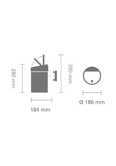 Brabantia Çöp Kutusu 3 Litre Touch Bin Dokunmatik 363986