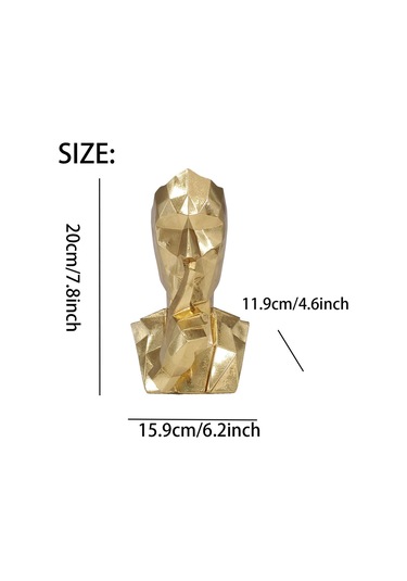 Suntek Reçine Düşünür Heykeli Ev Dekoru Soyut Figür Masa Konuşma Yok