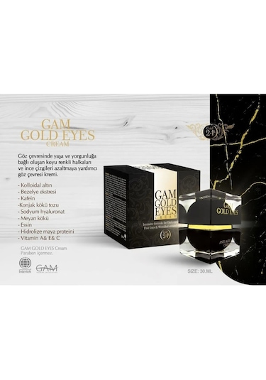 Gam Gold Eyes 24K Göz Çevresi Bakım Kremi 30 ML