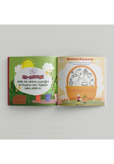 Okul Öncesi İçin Esmaül Hüsna Ajandam Çok Renkli