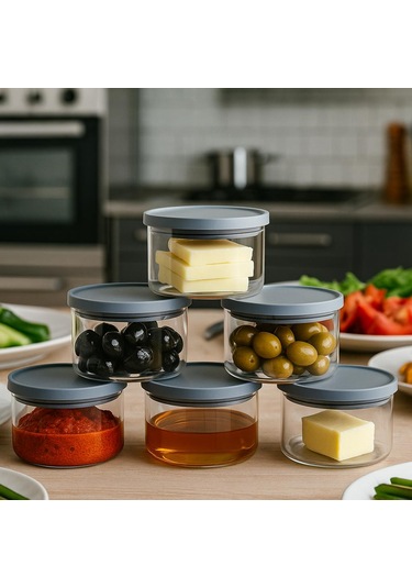 400 Cc Sade Plastik Kapaklı Kahvaltılık 90 X 70+400 Ml Beyaz