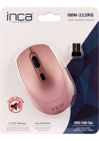 Inca IWM-212RG 1600 DPI Silent Kablosuz Mouse