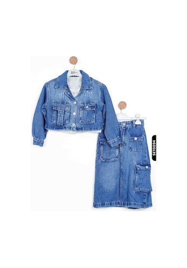 Xo Kids Kız Çocuk Etek 5-14 Yaş 2450 Mavi