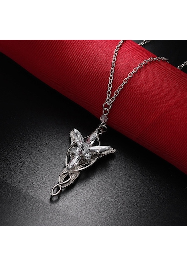 Jwl Arwen Evenstar Akşam Yıldızı Kolye Yüzüklerin Efendisi Kolyes Beyaz