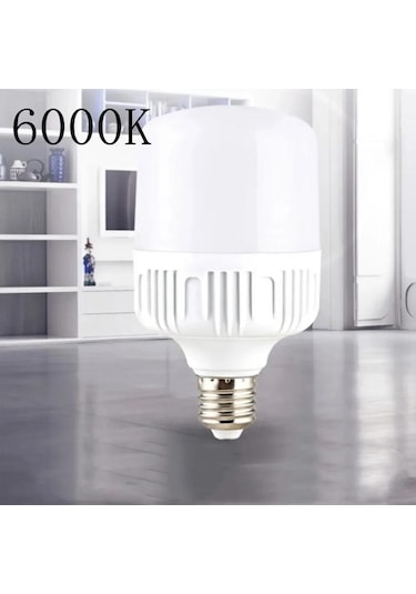100w E27 Led Vida Ağız Işığı Yüksek Parlaklıkta Beyaz Işık 220v 6000k Göz Koruması Titremeyen Yüksek Isı Dağılımlı Ampul 60w