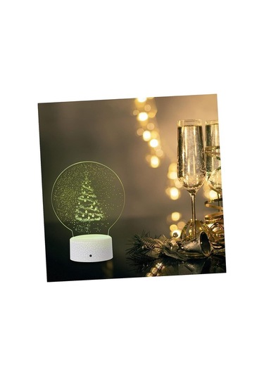 Goldenqian Led Işıklar Masaüstü Dekor Doğuş Dekor Noel Ağacı Şekil Işık Noel Renkli Işık Noel Ağacı Gece Lambası Lamba Dekor Dekoratif Gece Lambası Dekoratif Işık Hediye 3d 8bzkgh Siyah