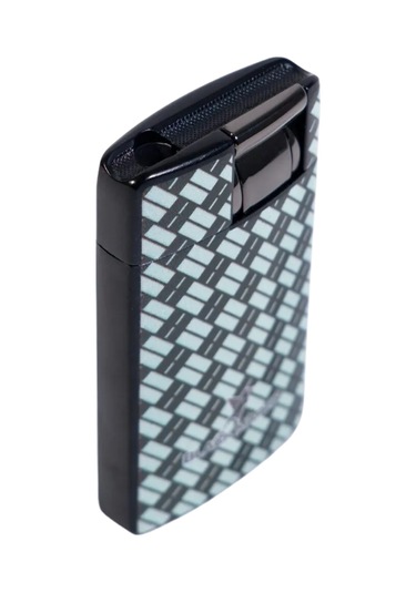 Black Martin Tek Torch Pürmüz Karbon Desenli Yeşil Puro Çakmağı - Tr9296