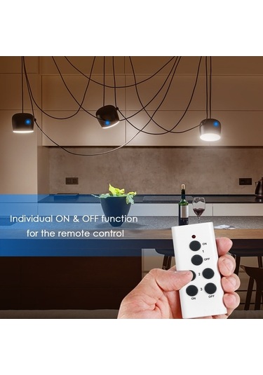 Xianwen Uzaktan Kumanda Prizi Kablosuz Işık Anahtarı Elektrik