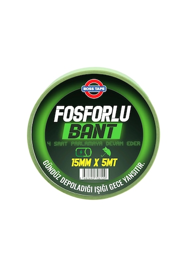 Boss Tape Fosforlu Bant 15Mmx5Mt