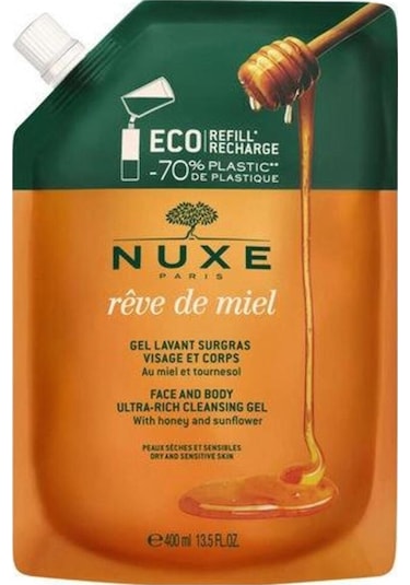 Nuxe Reve De Miel Face And Body Ultra Rich Cleansing Gel 400 ML Refill