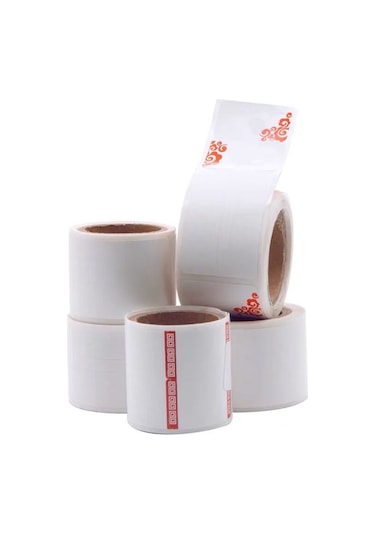 Dofolink Dp23 Serisi Makinalar İçin 14x53mm Termal Mücevher Etiketleri - 100 Adet/rulü, Çevre Dost Yapışkan Etiket Kağıdı 100