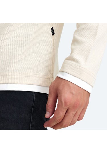 The Crow BRUCE WILLIS Erkek  Ekru Sweatshirt