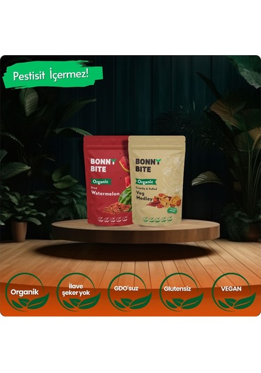 Organik Kurutulmuş Karpuz & Çıtır Karışık Sebze İkili Paketi Diğer