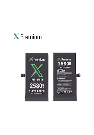 Xpremium Apple Uyumlu iPhone  12 Mini Batarya Pil Süper Yüksek Kapasiteli Güçlendirilmiş 2580 Mah