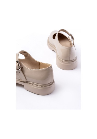 Ysn-4444 Bej Rugan Günlük Bayan Ayakkabı Bej