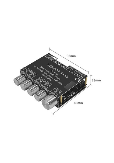 Jms Taşınabilir BT Çok Fonksiyonlu 2.1 Kanal Güç Amplifikatörü Kurulu