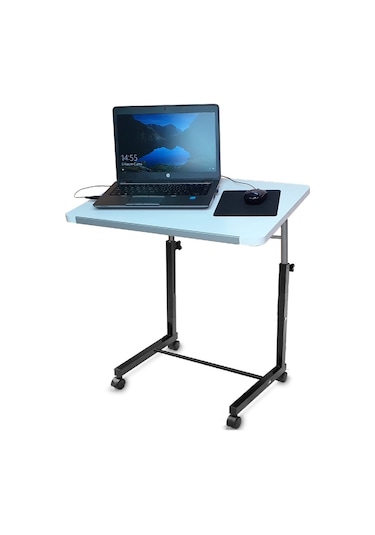Tekerlekli Notebook Laptop Çalışma Sehpası Eğim Ve Yükseklik Ayar