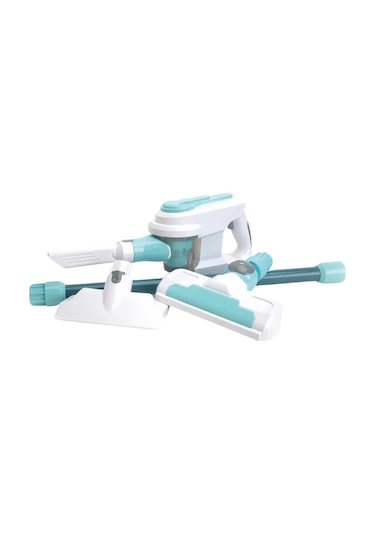 Pilli Işıklı Gerçekçi Eğitici Evcilik Mutfak Oyuncak Hediye Dikey Süpürge Seti