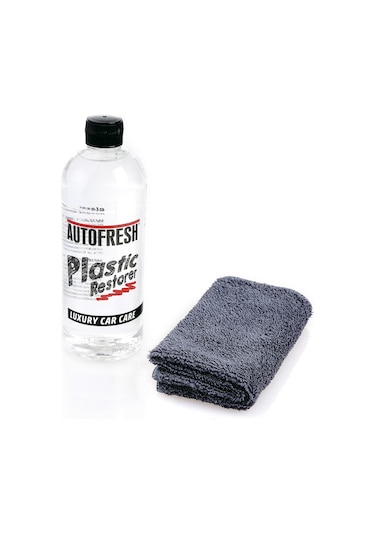 Autofresh Trim Plastik Torpido Tampon Yenileyici Ve Parlatıcı 410 ML + Bez