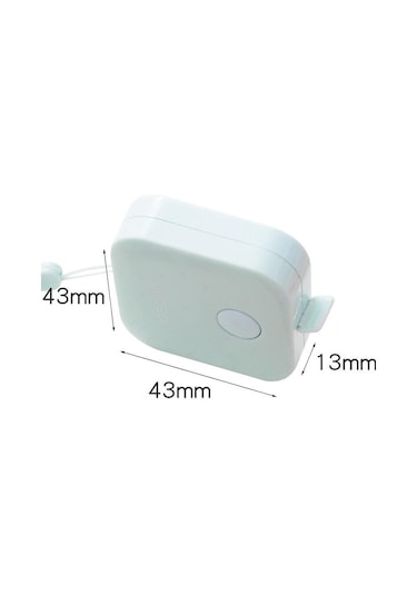 1.5m Mini Sevimli Taşınabilir Deri Ölçüm Bandı Rastgele Renk Teslimatı