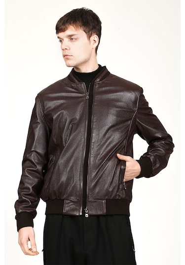 Dericlub Lucca Erkek Jumbo Kolej Hakiki Deri Mont Kahverengi Kahverengi