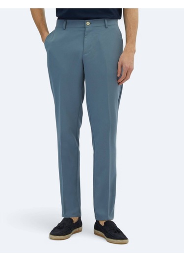 Havacı Mavi Dokuma Jogging Fit Casual Pantolon Havacı Mavi