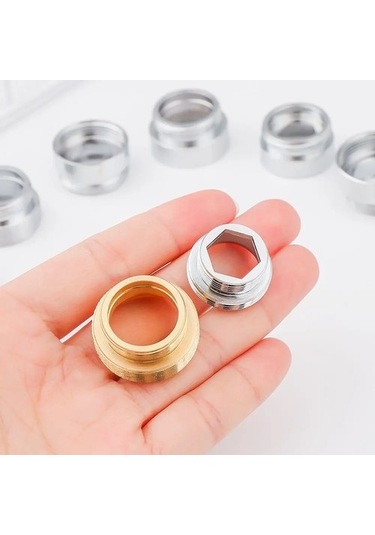 Joyhub Mingjin Shop2 Erkek 22mmx19mm Stili Musluk Havalandırıcı Konektörü Metal Dış Iç Dişli Su Tasarrufu Adaptörü Mutfak Bataryası Mm - Contalı Zhwmed Renkli Çok Renkli