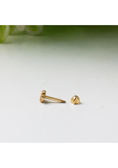 Tektaş 14 Ayar Tragus Altın Küpe Kphss14k22480 Sarı
