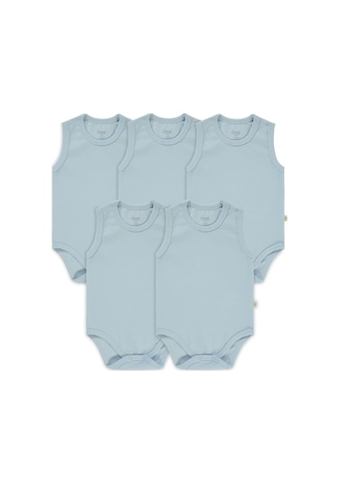 Civil Baby Bebek 5'li Çıtçıtlı Badi 1-3 Yaş Mavi