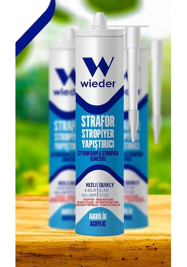 Wieder Strafor Stropiyer Yapıştırıcı Beyaz 450g X5 Adet