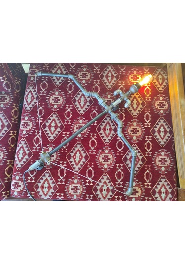 Ok Ve Yay Endüstriyel Lamba, Vintage El Yapımı Diriliş Ok Yay Duvar Apliği Dekoratif Lamba Siyah