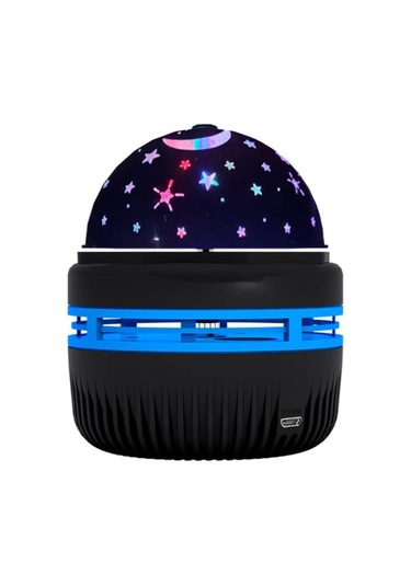 River World Gece Lambası Projektör Mini Boy Yıldızlı Çok Renkli