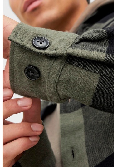 Erkek Jack & Jones Rahat Kalıplı Ceket - Yeşil Yeşil