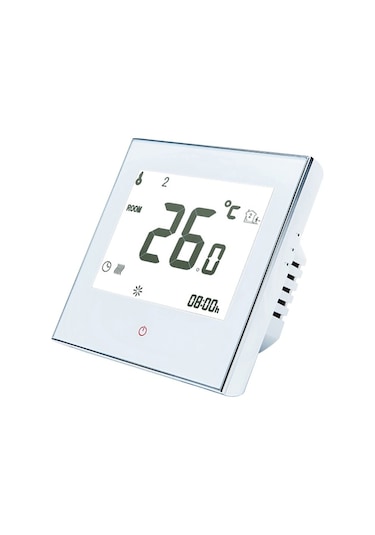 Akıllı Dokunmatik Ekranlı Yerden Isıtma Termostatı - 95-240v, 5-1-1 Programlanabilir