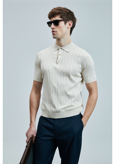 Lufian Erkek Bold Kazak 111090108 Ekru Ekru