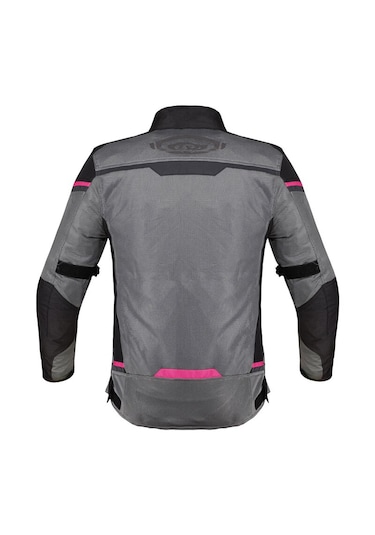 Ls2 Riva Kadın Siyah-gri-pembe 4 Mevsim Motosiklet Montu