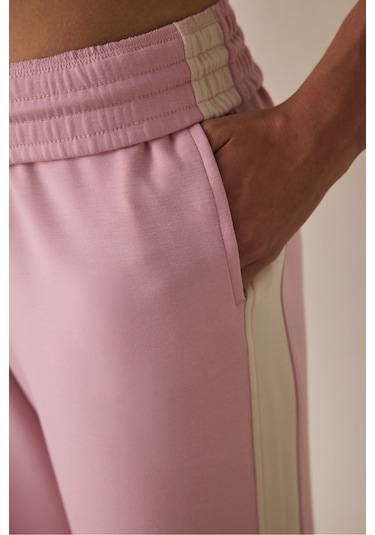 Penti Lila Silky Feel Normal Bel Parçalı Eşofman Altı
