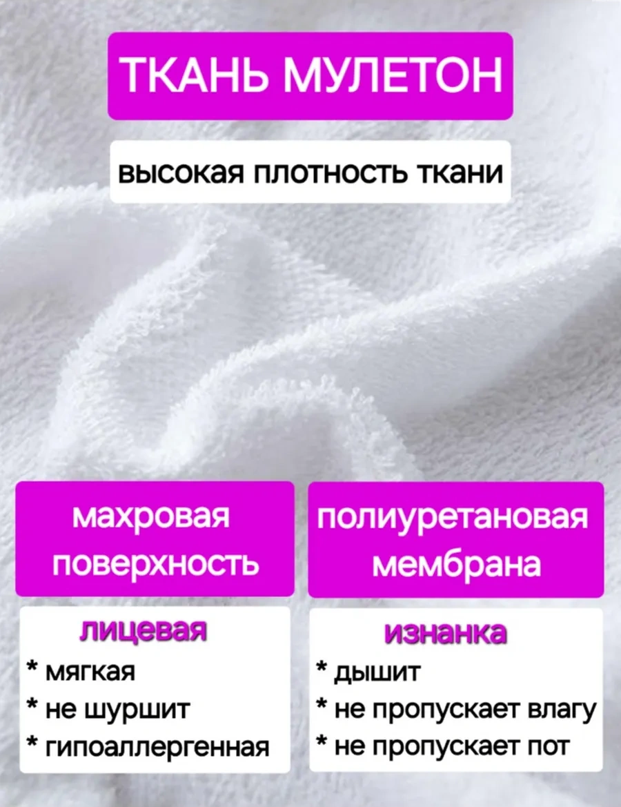 Na Matrasik 50x70 Su Geçirmez Fermuarlı Yastık Kılıfı 2 Adet 319920127 Beyaz