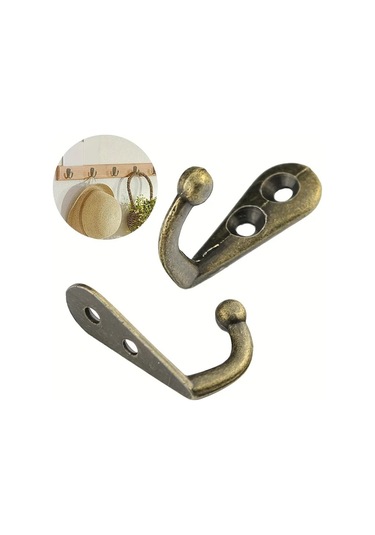 Willowhaven 5 Adet Retro Metal Kanca - Beyaz, Paslanmaz, Yük Taşır Ve Vidalı Montaj Beyaz