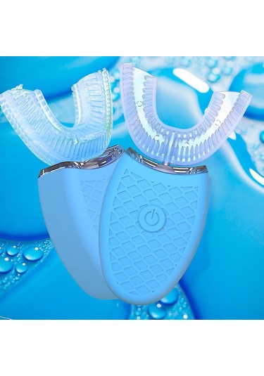 Elektrikli Diş Fırçası Ultrasonik U Şeklinde Diş Fırçaları Diş Beyazlatma İçinsiyah