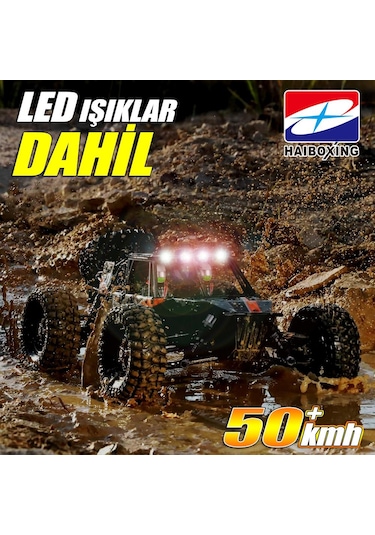 Haıboxıng Rc 1/12 905 Twister 50+ Km/h Sürat 4x4 Uzaktan Kumandalı Rc Model Araba Rtr Elektrikli 4wd Offroad Truck Yeşil
