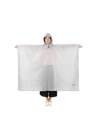 Skycity 210d Poliester Çok Amaçlı Outdoor Poncho - Pu8000mm Su Geçirmez, Çadır Matı/s Güneş Barı, Ultra Hafif, Gri Renk Çok Renkli