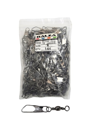 Halbart Kilitli Klips - Fırdöndülü Kılips 144 Lü Paket Orta Boy