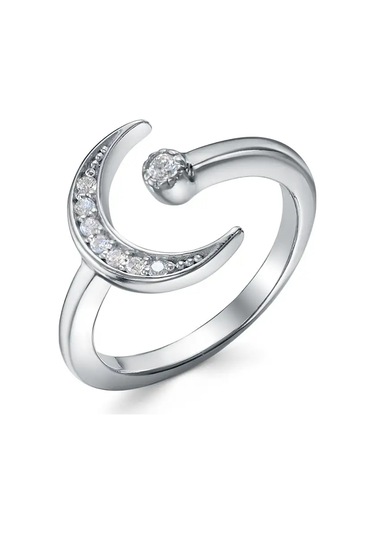 Sılverme Parmak Falanksı İçin Luna Yüzük 925 Ayar Gümüş 75549682 Gümüş