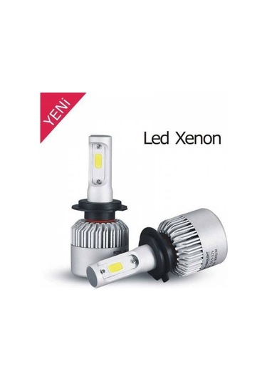 H4 Beyaz Led Xenon (10800Lm) Zenon Şimşek Etkili Far Ampülü Ücret
