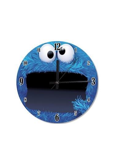 Kurabiye Canavarı Tasarım Duvar Saati (407626809) Çok Renkli
