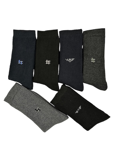 Erkek Havlu Çorap Kışlık Isı Emici Termal Çorap 6'çift Asorti