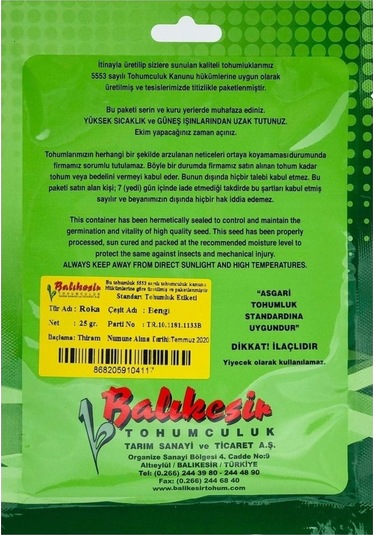 Roka Tohumu Bengi 500 Gr