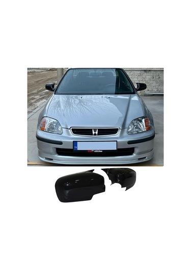 Honda Civic Ies Ek Batman Yarasa Ayna Kapağı Parlak Siyah Abs 1996 1997 1998 1999 2000